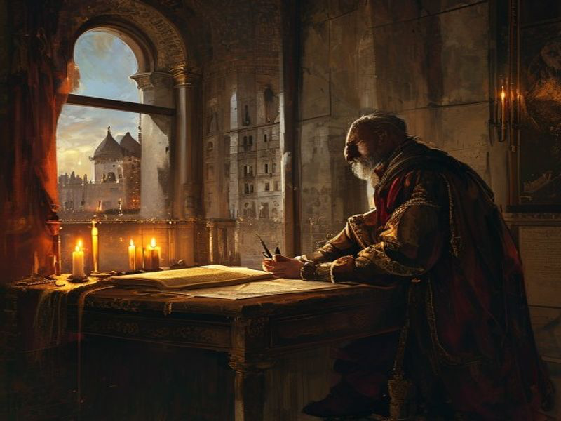 The Prince Written historical illustration