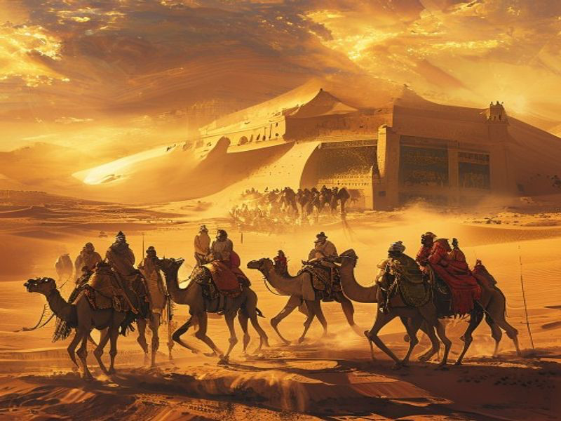 Mansa Musa's Hajj historical illustration
