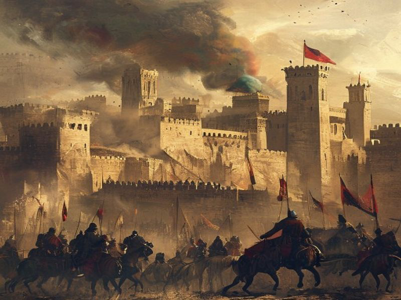 Sack of Baghdad historical illustration