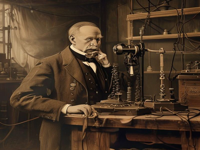 Telephone Patent historical illustration
